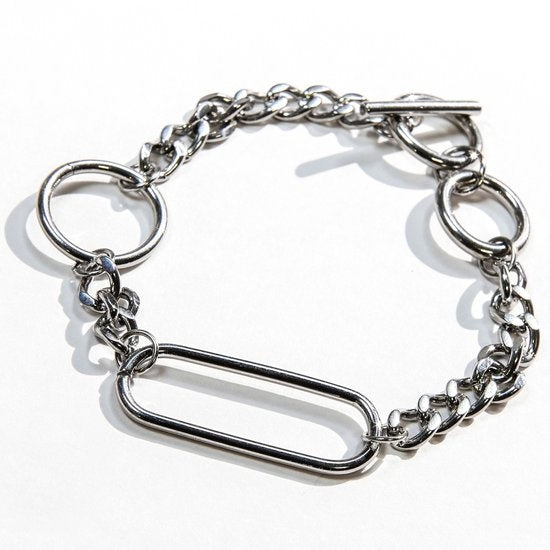 Laura Ferini Damenarmband Solo Tua Silver - Silbergliederarmband - 18K Weißgold vergoldet - Schmuck - Accessoires - Schmuck - Damenarmband Vertaald