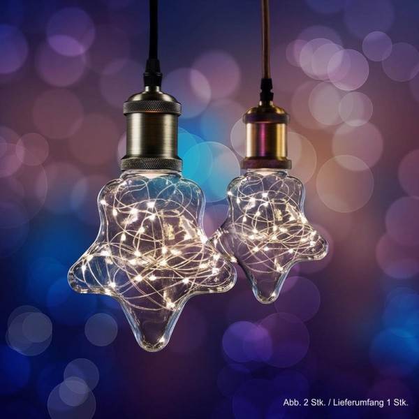 LED Effekt Leuchtmittel Lichterkette Stern E27 1