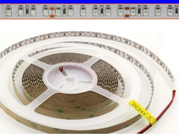 LED Flex Stripe 5m 3528 SMD 120LEDs/m 24V Blau