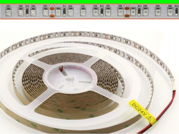 LED Flex Stripe 5m 3528 SMD 120LEDs/m 24V Grün