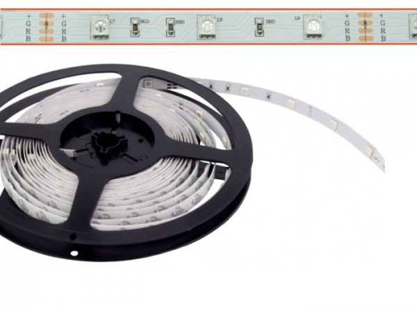 LED Flex Stripe 5m RGB 5050 SMD 30 LEDs/m 24V IP22