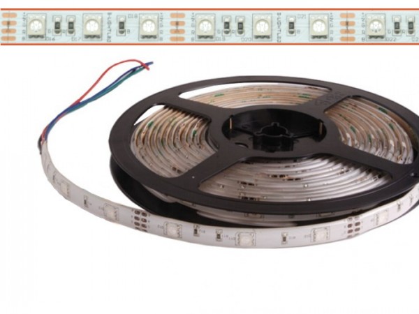 LED Flex Stripe 5m RGB 5050 SMD 60 LEDs/m 12V DC IP22
