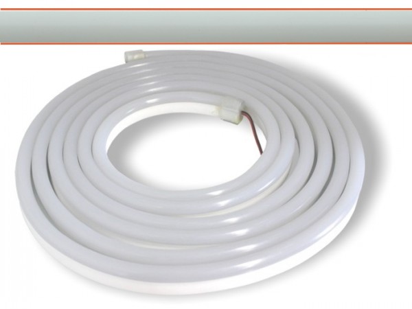 LED Flex Stripe NEON-TUBE 5m RGB opalweißer Schlauch ohne Pixel 24V DC 60LED/...