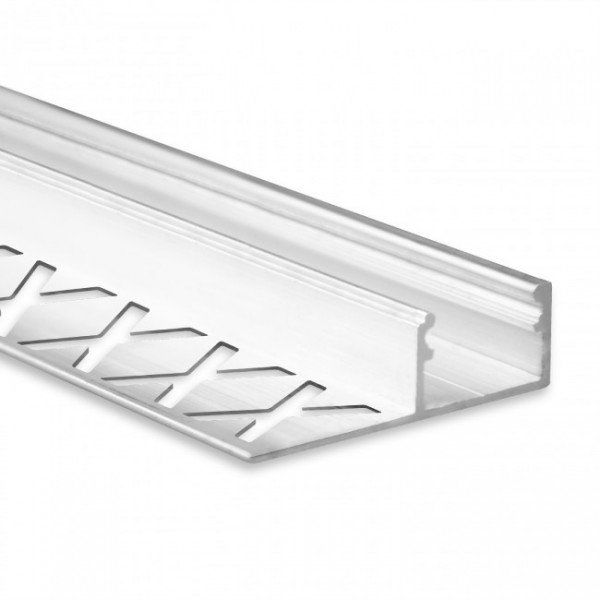 LED Fliesen-Profil FP2 (satiniert) ohne Blende 2m