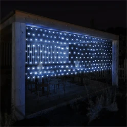 LED Lichternetz 200 cm mit 160 LEDs Kaltweiß IP44 596