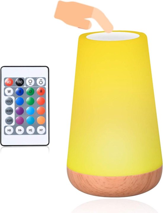 LED-Nachtlicht wiederaufladbar - Touch Control - 13 Farben Wohnen & Kochen
