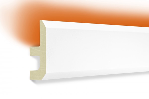 LED Stuckprofil Typ: 13 - 80x40mm PU 2m Länge lichtundurchlässig überstreichbar