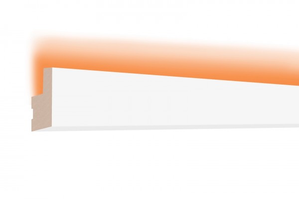 LED Stuckprofil Typ: 19 - 35x22mm PU 2m Länge lichtundurchlässig überstreichbar