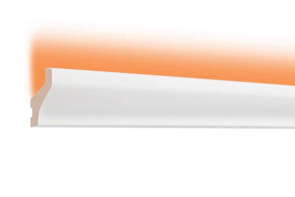 LED Stuckprofil Typ: 20 - 40x25mm PU 2m Länge lichtundurchlässig überstreichbar