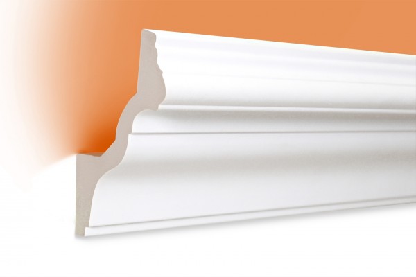 LED Stuckprofil Typ: 6 - 130x100mm PU 2m Länge lichtundurchlässig überstreichbar