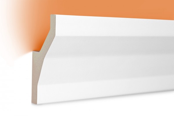 LED Stuckprofil Typ: 8 - 95x45mm PU 2m Länge lichtundurchlässig überstreichbar