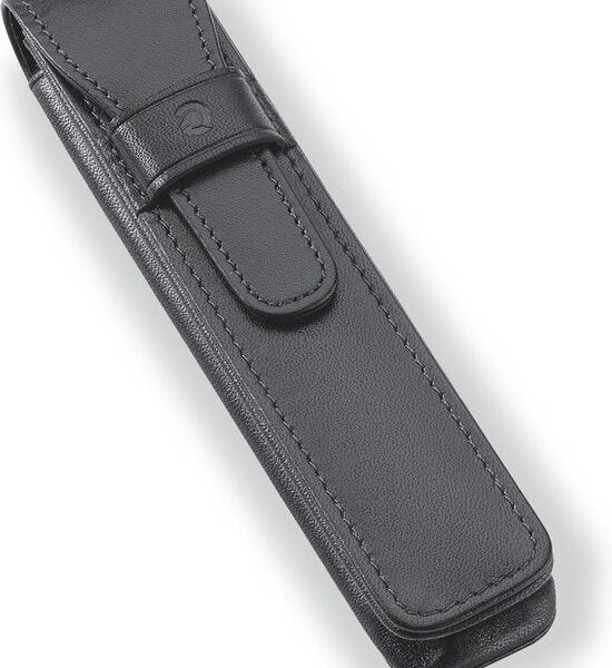 Ledertasche für 1 Stück. schwarz Kleidung