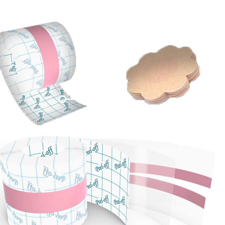 Levanda transparentes Brustband 5 Meter- unsichtbares Brustband inkl. Brustwarzenabdeckungen- trägerloses BH Klebeband - Modeband Brüste Schön & Gesund
