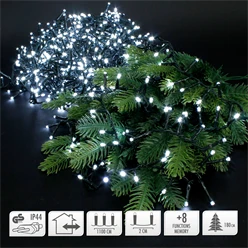 Lichterkette LED 11 m Weiß 560 LED Birnen 596