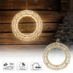Lichterkranz für Weihnachten 38 cm warmweiß 480 LEDs IP44 Innen/Außen 596