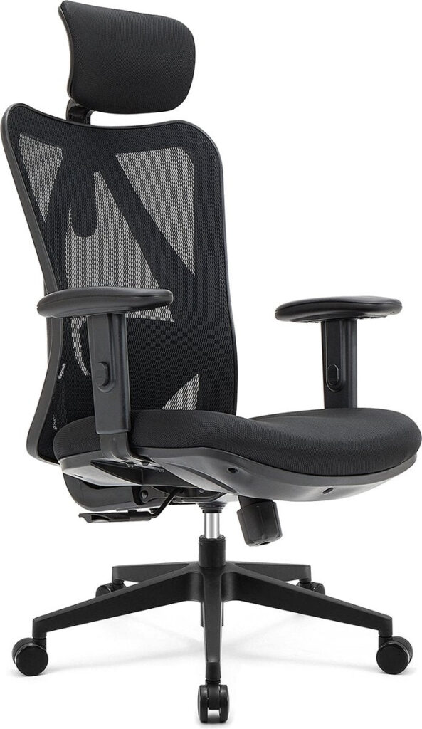 LifeGoods - Bürostuhl Ergonomisch - Schwarz Wohnen & Kochen