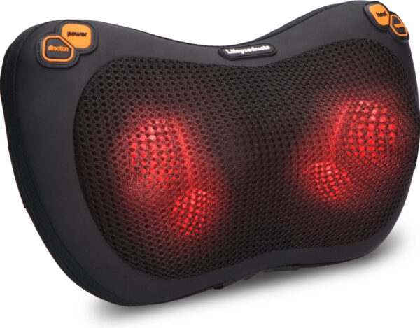 Lifeproducts Elektrisches Shiatsu-Massage-Kissen | Massagegerät mit Wärmefunktion Vertaald