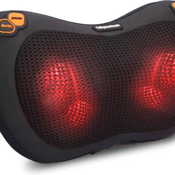 Lifeproducts Elektrisches Shiatsu-Massage-Kissen | Massagegerät mit Wärmefunktion Vertaald