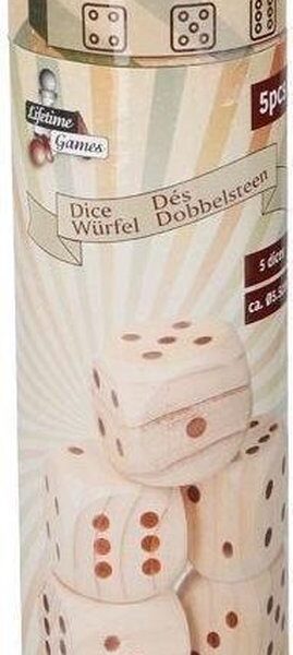 Lifetime Games Würfel Holz 5-tlg. Hobby & Sport