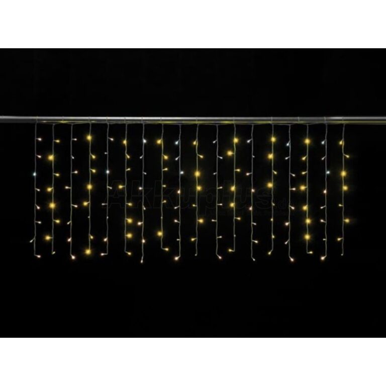 Light Creations Cascade Light Led - 2 X 0.8 M - 160 Leds - Weiß und Warmweiß - Weiß Kabe Wohnen & Kochen