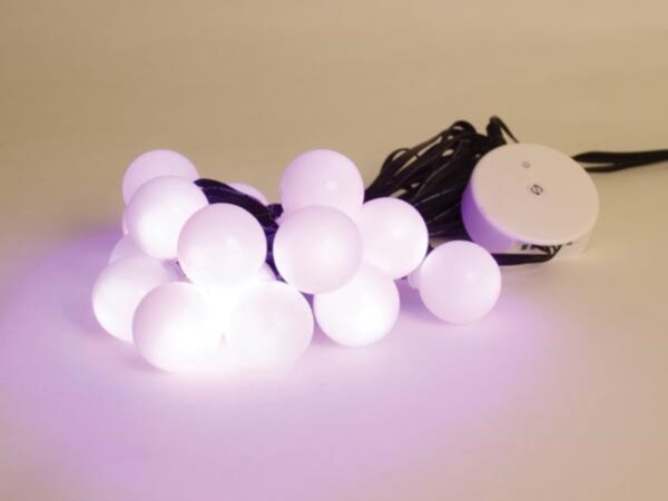 Light Creations Weihnachtsbeleuchtung - 8m - 16 Glühbirnen - Farbenfroh Weihnachten