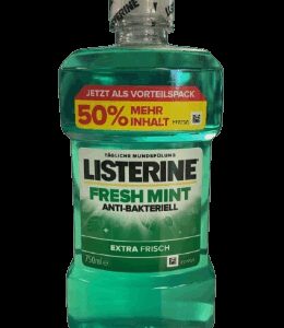 Listerine Mundspülung Fresh Mint - 750 ml - Kraftvolle Reinigung & lang anhaltender frischer Atem Schön & Gesund