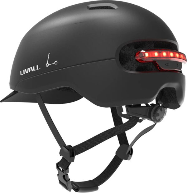 Livall - Fahrradhelm - SOS Funktion - Bremslicht - 57-61 cm - Schwarz Auto & Fahrrad