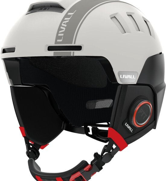 Livall - Smart Skihelm RS1 - Stereo Speakers - Sprachsteuerung - Größe Medium - Weiß