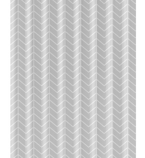 Loti Living Duschvorhang Anti-Schimmel - Graues Muster - Inklusive Ringe - Wasserdicht - Polyester - Duschvorhang 120x200 cm Wohnen & Kochen