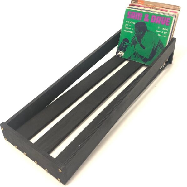 LP Schallplatten Holzkiste zur Aufbewahrung von 7-Zoll-Singles - 55x18
