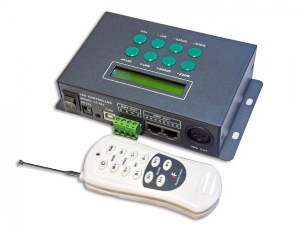 LT-800 DMX Controller 512 Kanäle für LED DMX Stripes + Module 580 Programme T...