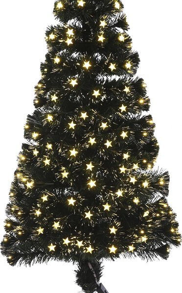 Luca Lighting Mercury Künstlicher Weihnachtsbaum mit faseroptischer LED-Beleuchtung - H150 x Ø65 cm - Grün Weihnachten