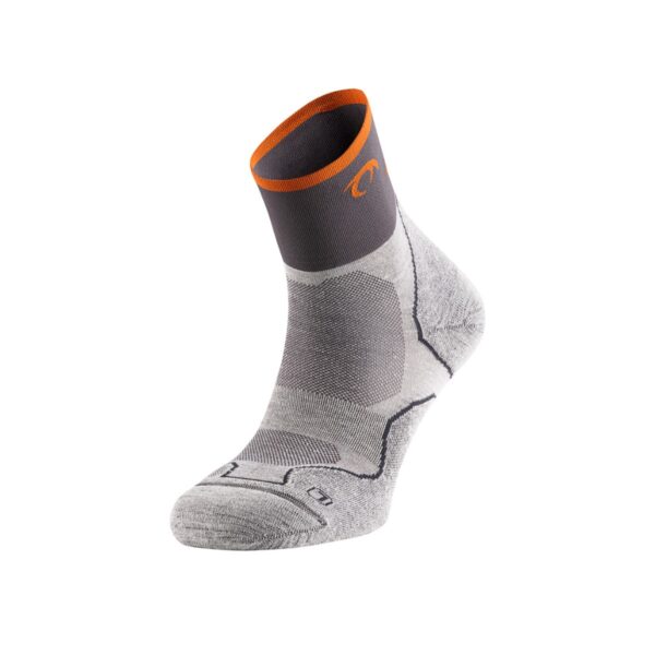 Lurbel Desafío Four Socken in Eisgrau und Orange