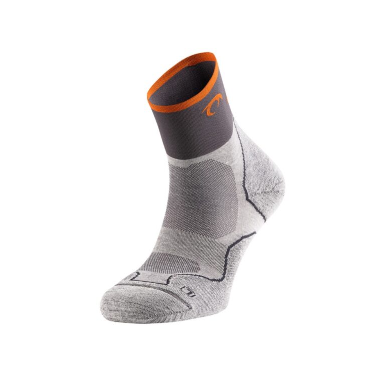 Lurbel Desafío Four Socken in Eisgrau und Orange