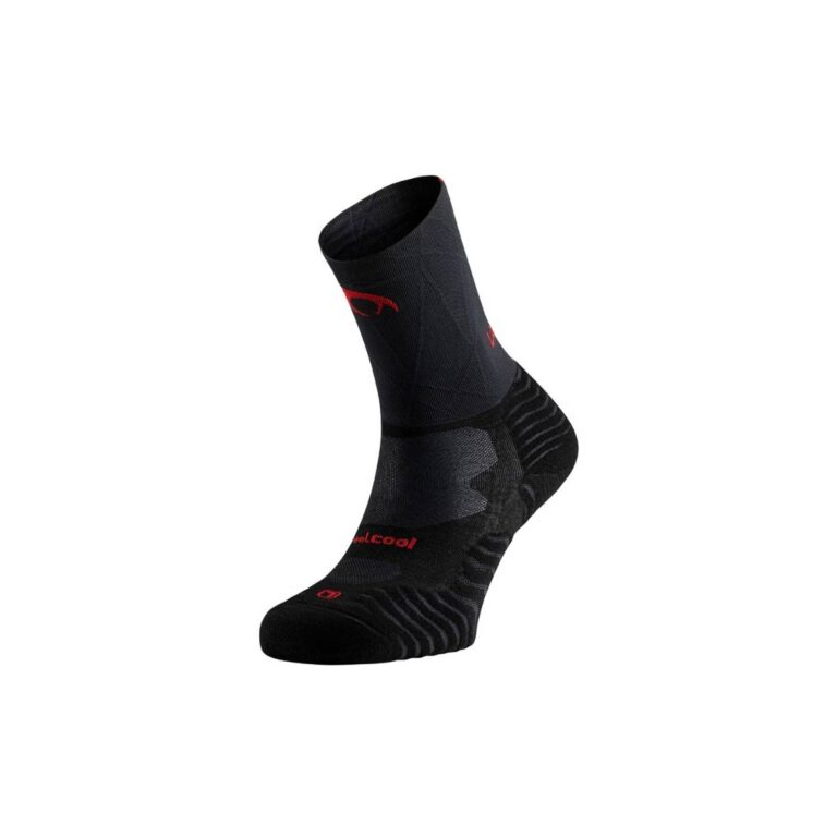 Lurbel Ground Pro Socken Schwarz Rot