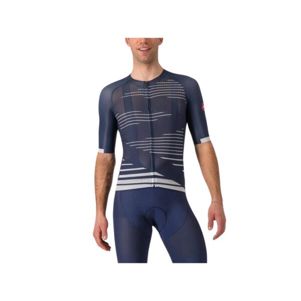 Maillot Castelli Climber's 4.0 Marineblau Weiß
