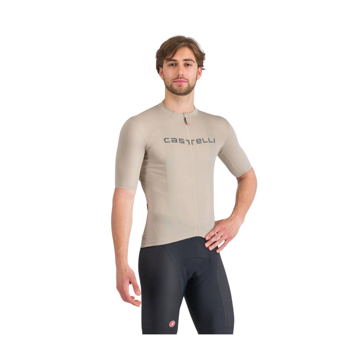 Maillot Castelli Prologo Lite Kurzarm Beige Grau Maillot Castelli Prologo Lite Kurzarm Beige Grau