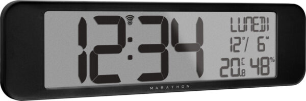 Marathon Vancouver Funk-Kalenderuhr - Schwarz - 36