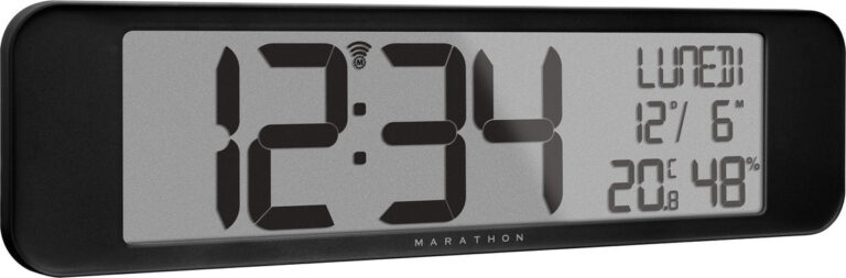 Marathon Vancouver Funk-Kalenderuhr - Schwarz - 36