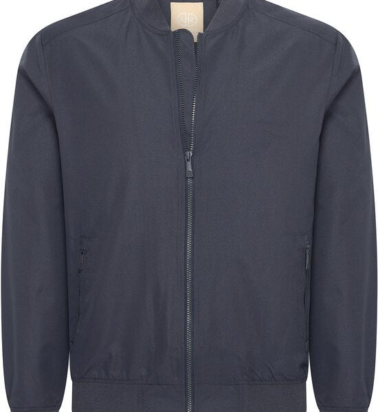 Mario Russo Bomberjacke - Navy - Größe M - Leichte Zwischenjacke - 100% Polyester - 58 cm breit / 70 cm lang Kleidung
