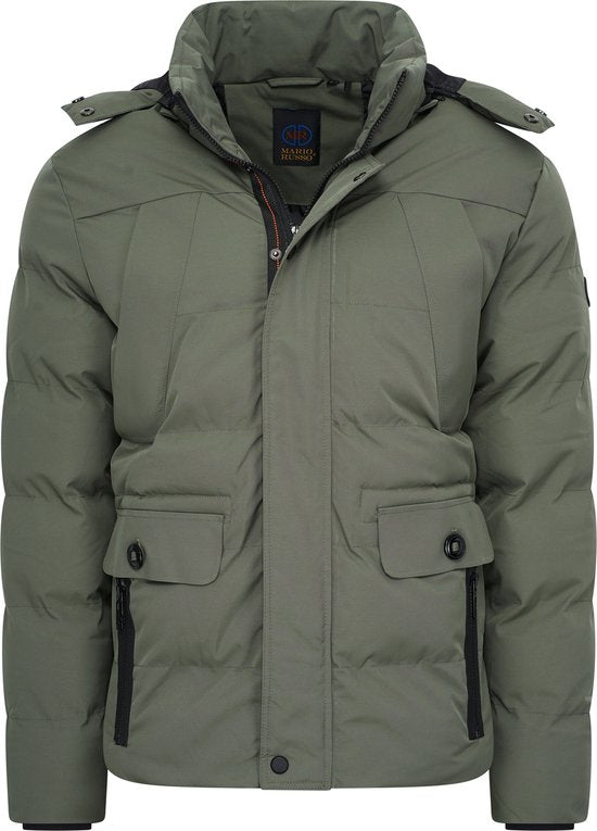 Mario Russo Ranger Jacket - Jacke Männer - Winterjacke Männer - Wasserabweisend - Winddicht - Grün - XXL Kleidung
