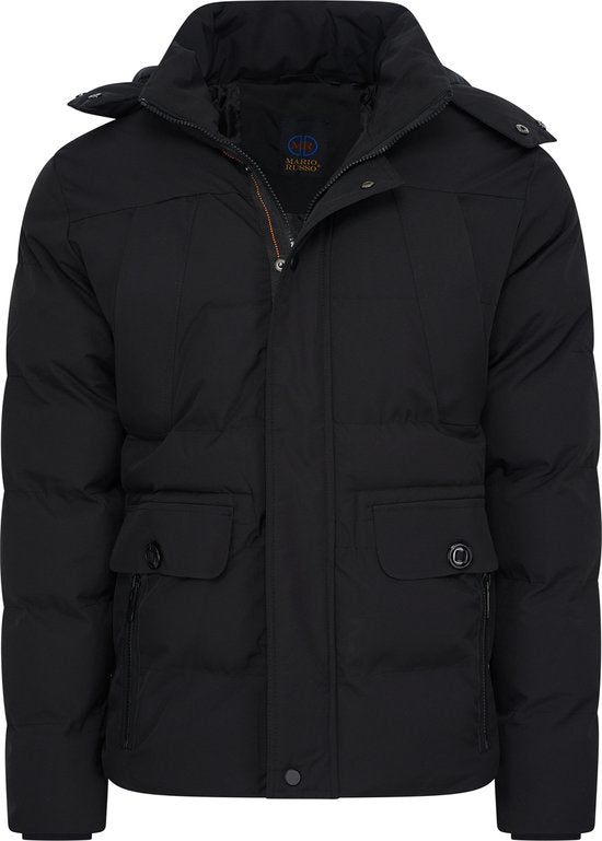 Mario Russo Ranger Jacket - Jacke Männer - Winterjacke Männer - Wasserabweisend - Winddicht - Schwarz - M Kleidung