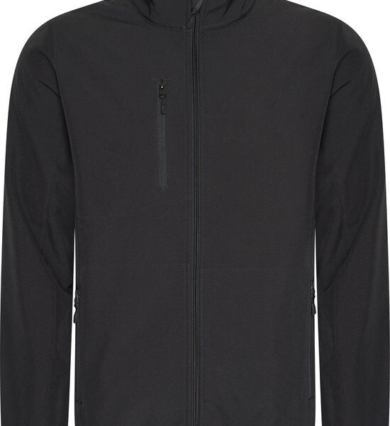 Mario Russo Softshell Jacke Männer - Winterjacke Männer - Jacken Männer - Winddicht und wasserabweisend - Schwarz - M Kleidung