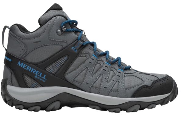 Merrell Accentor 3 Sport Mid GTX Wanderstiefel Herren - Größe 47 - Farbe Rock/Blau - Halbhoch - Wasserdicht Kleidung