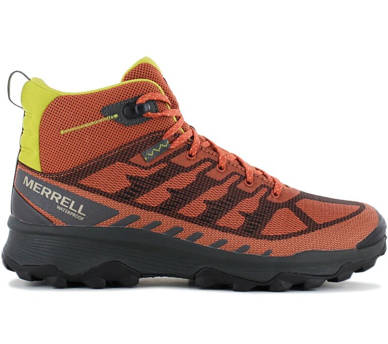 Merrell Speed Eco Mid WP Waterproof - Herren Wanderschuhe Trekking Stiefel Orange J037545