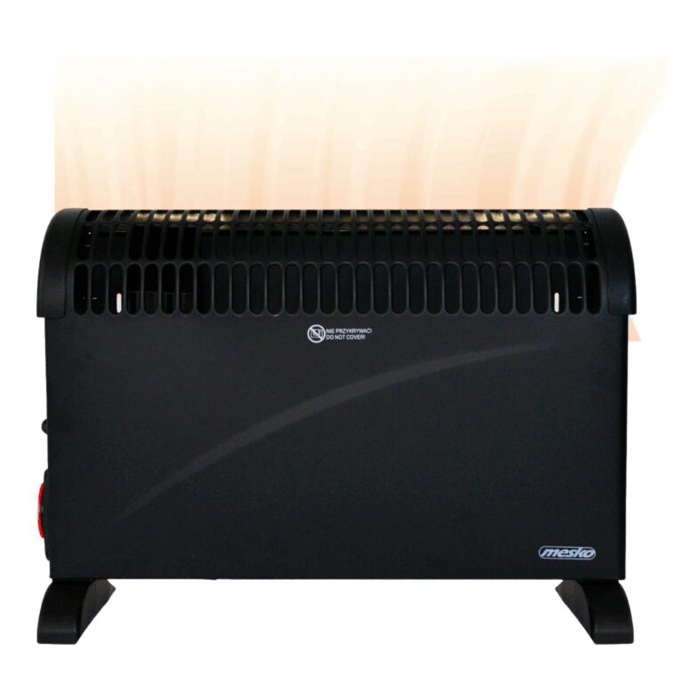 Mesko - Elektrischer Heizkonvektor - MIT einstellbarem Thermostat & 24HTimer - 3 Heizstufen - 2000W - bis zu 20mÂ² - Schwarz Wohnen & Kochen