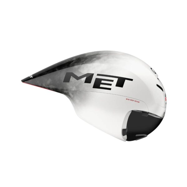 MET Drone Wide Body II UAE Team Emirates Edition 2025 Helm Weiß Schwarz