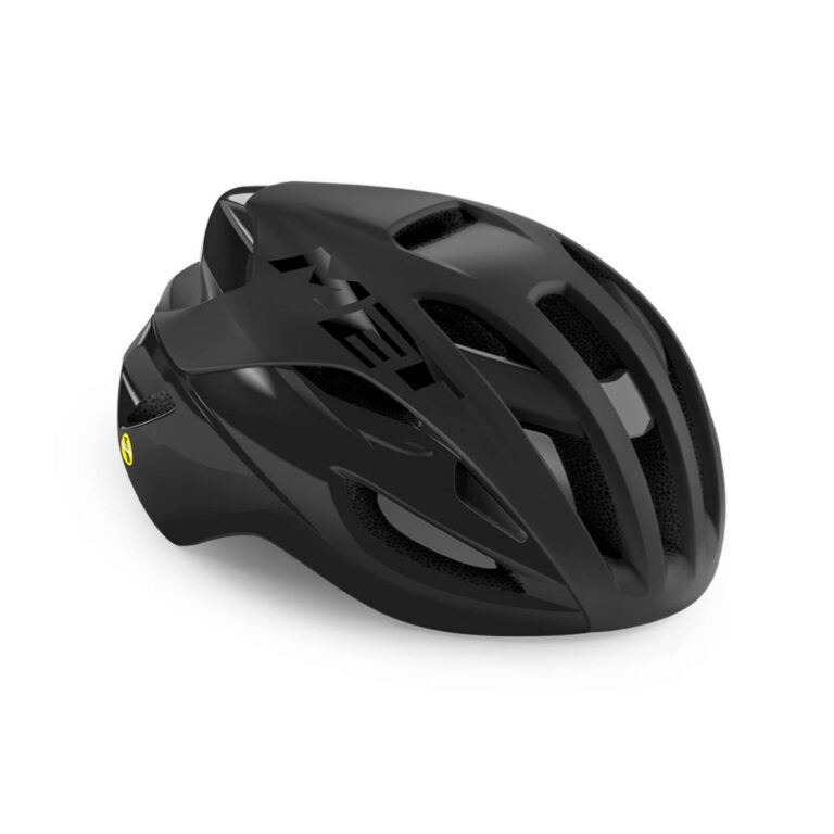 Met Rivale Mips Helm Mattschwarz Glanz
