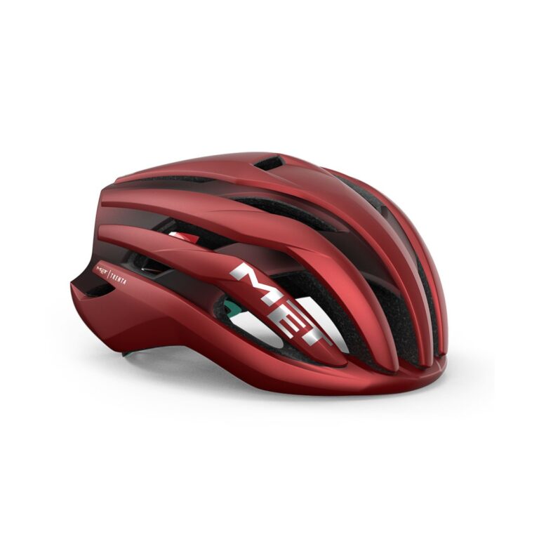 MET Trenta MIPS Matt Rot Weiß Helm