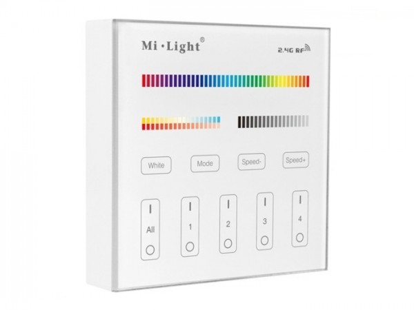 MI-B4 LED Wandcontroller 5-Kanal RGB+CCT 4 Zonen 2